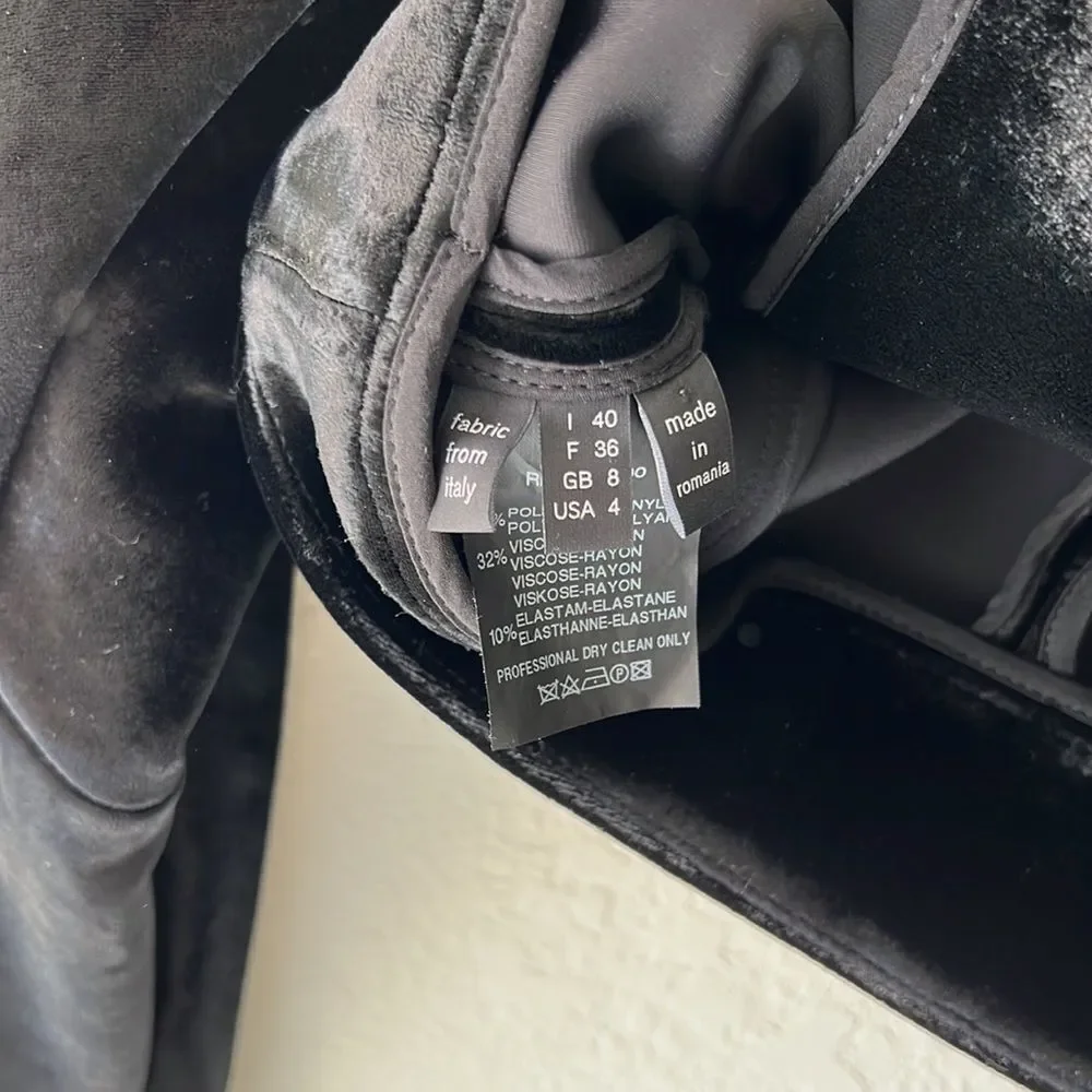 Derek Lam Runway  Fur Crop Biker Jacket Black Size Small - Picture 9 of 11